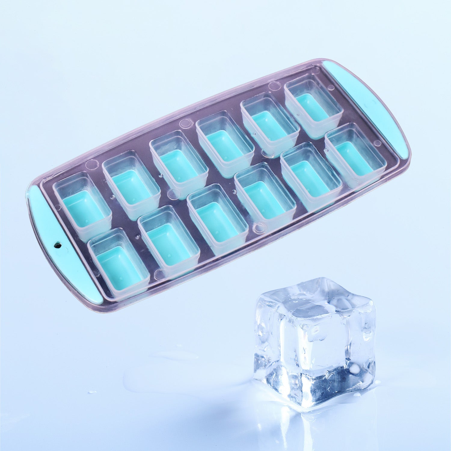 7170 12 Grid Silicon Ice cubes Making Tray Food Grade Square Ice Cube Tray | Easy Release Bottom Silicon Tray DeoDap 7170 12 Grid Silicon Ice cubes Making Tray Food Grade Square Ice Cube Tray | Easy Release Bottom Silicon Tray DeoDap